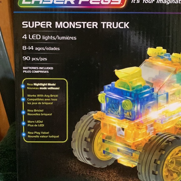 LASER PEGS 🆕. “IT’S YOUR IMAGINATION. LIGHT IT UP”- SUPER MONSTER TRUCK - Picture 2 of 7